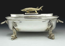 Asprey caviar container sterling silver circa 1978