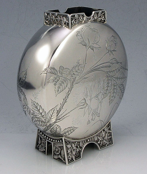 gorham hand engraved antique vase