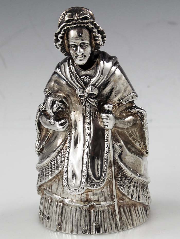 Hamilton & Inches Scottish silver figural bell
