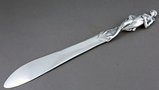 Whiting art nouveau sterling paper knife figural maiden