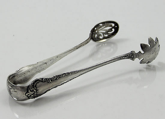Large Durgin Cromwell pattern ice tongs