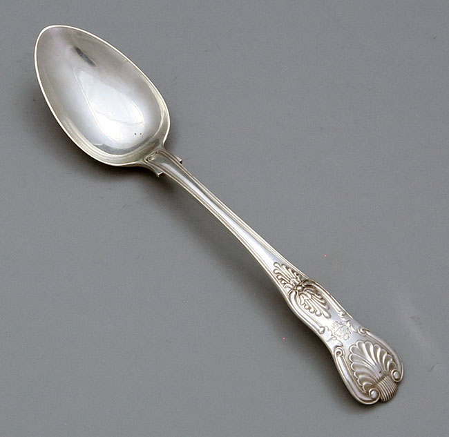 Kings pattern English silver Joseph & Albert Savory tablespoons London 1840 