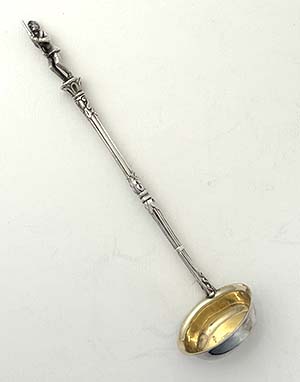 Engnlish antique silver toddy ladle John Figg