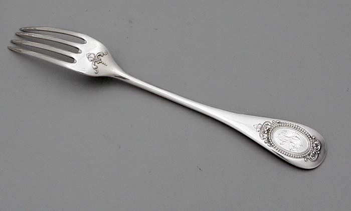 French antique silver forks by Henri-Louis Chenailler