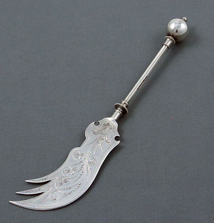 George Sharp Ball sterling cheese knife