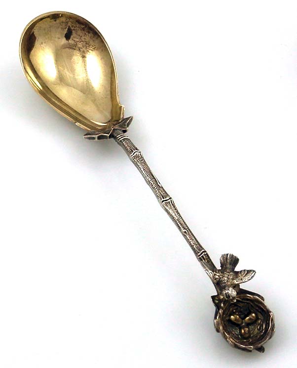 Gorham Bird's Nest sterling spoon in original box