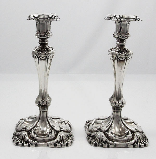 Dominick and Haff antique sterling candlesticks