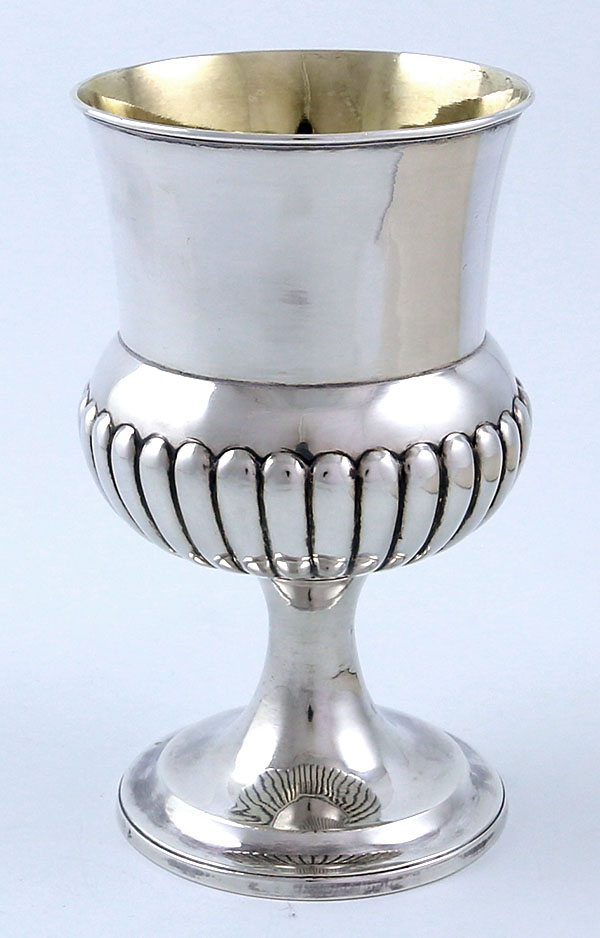English silver goblet 