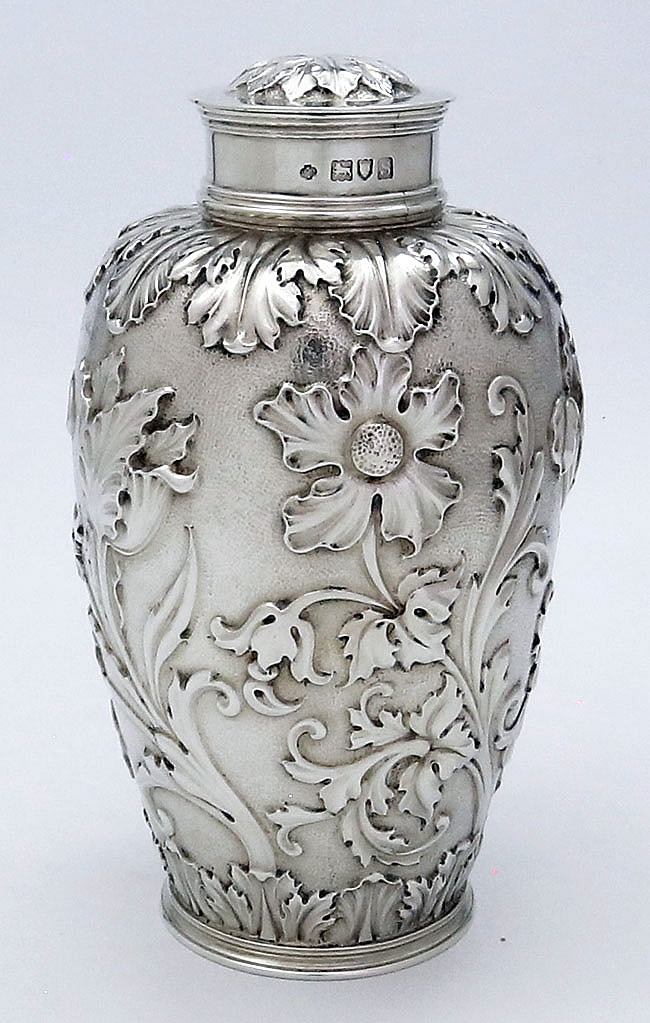 William Hutton & Sons English silver jar
