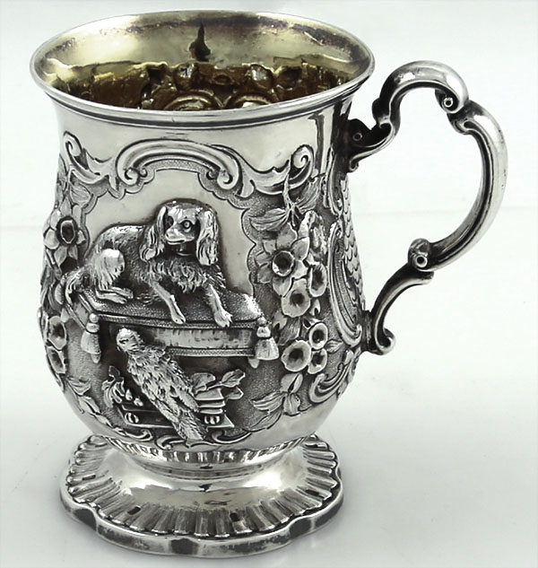 Child's cup antique sterling silver English James Charles Edington London 1857
