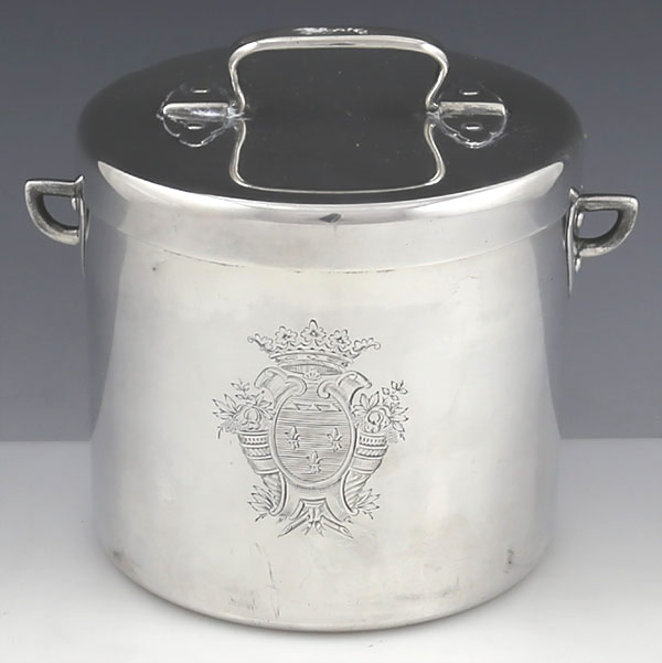 French silver cook pot