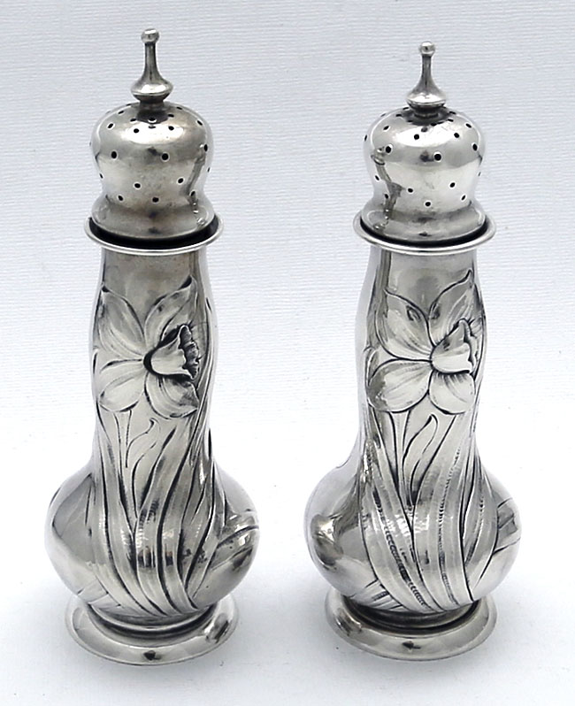 Gorham sterling art nouveau sand and pepper