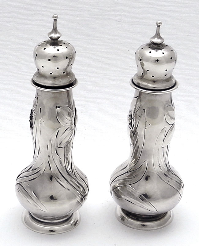 Gorham sterling art nouveau sand and pepper