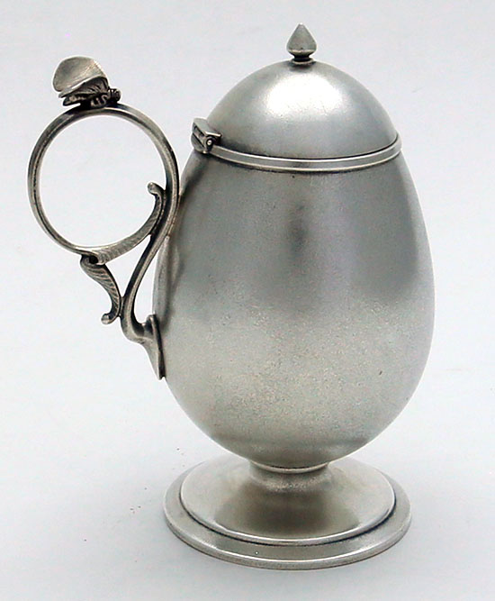 Gorham antique satin finished sterling silver mustard pot