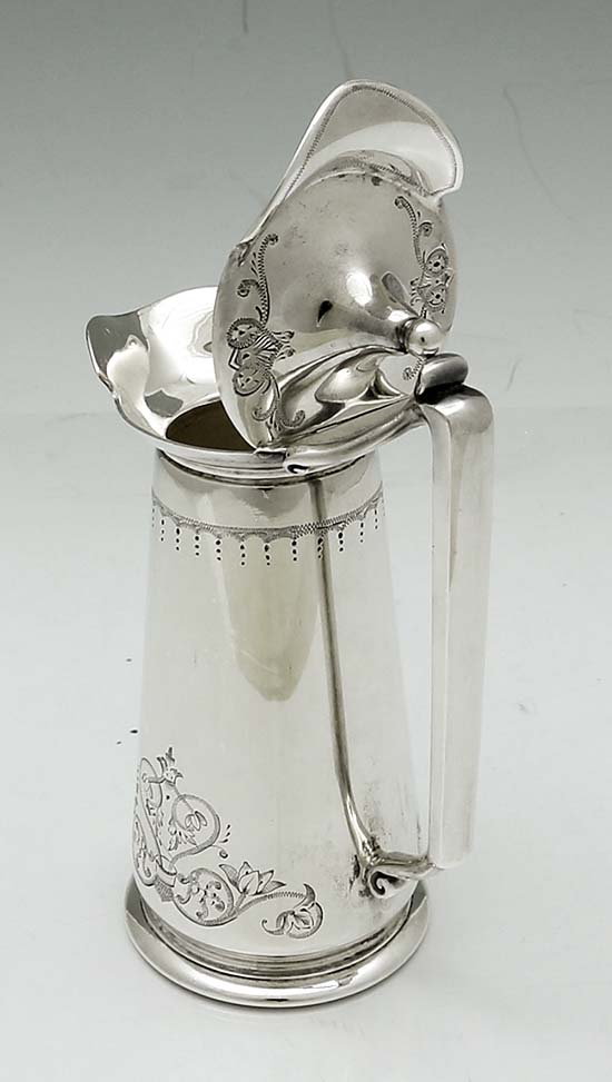 Gorham antique coin silver syrup pitcher