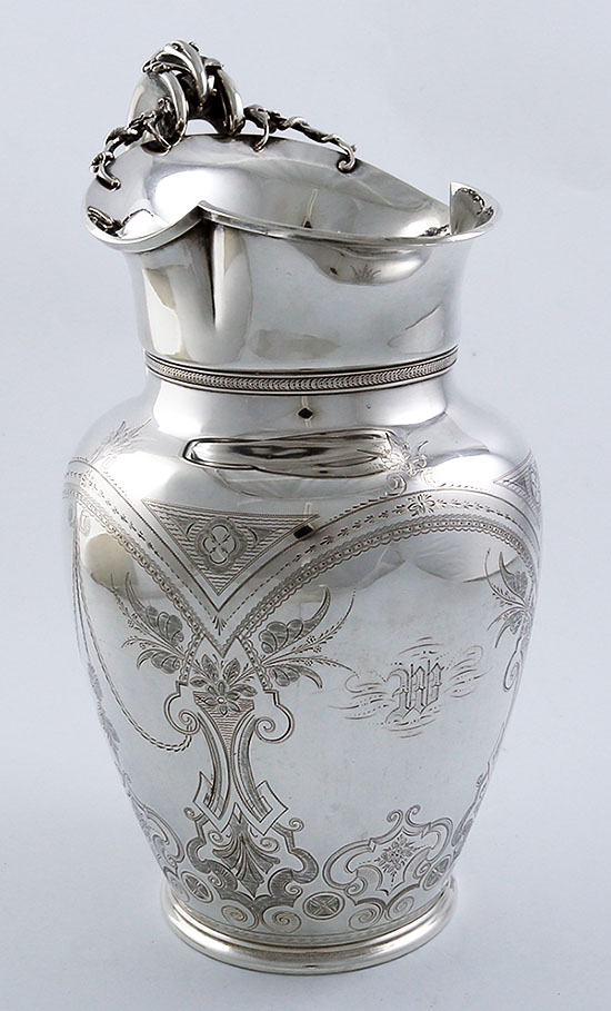 Gorham coin silver heavy antique pitcher