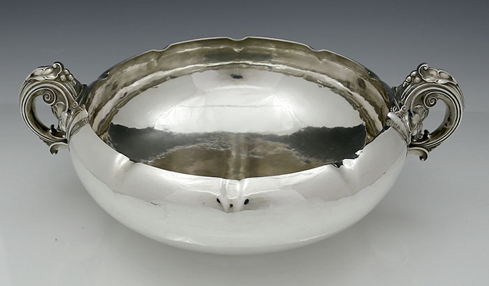 Gorham hand wrought sterling silver bowl with handles