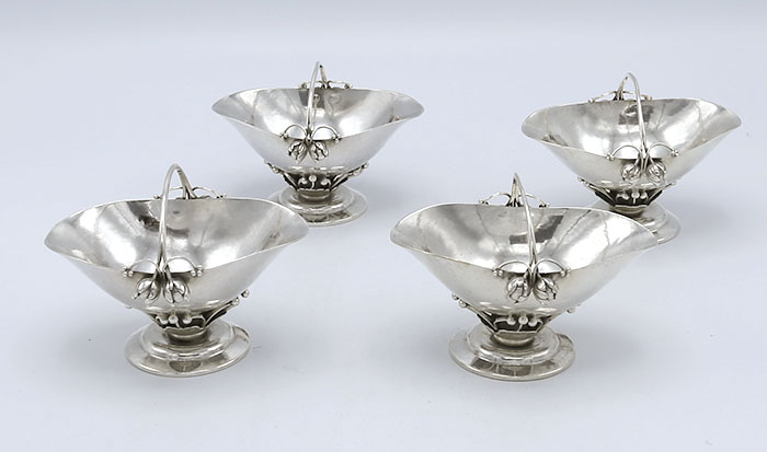 Georg Jensen Danish sterling silver open salts and peppers