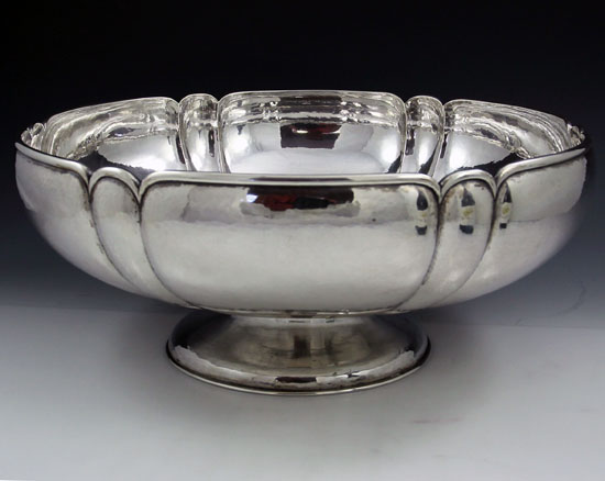 Kalo sterling hammered centerpiece bowl