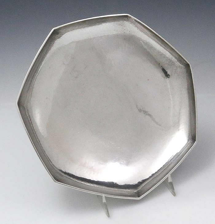 Kalo hand hammered dish sterling silver