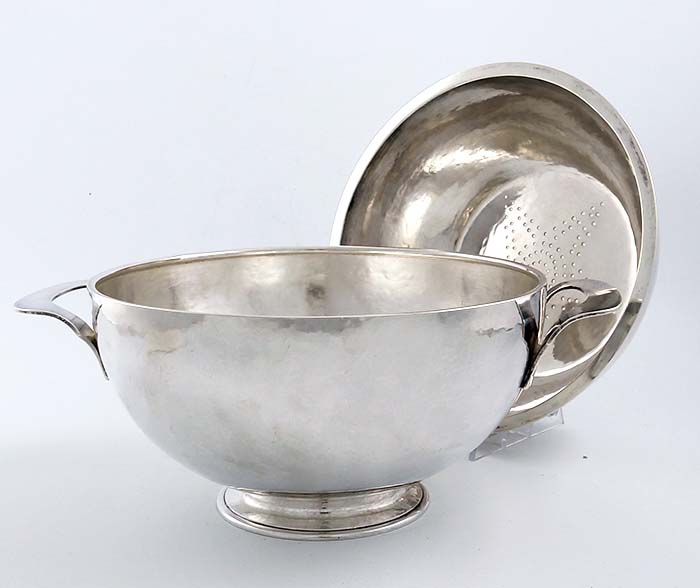 Kalo sterling ice bowl with pierced liner