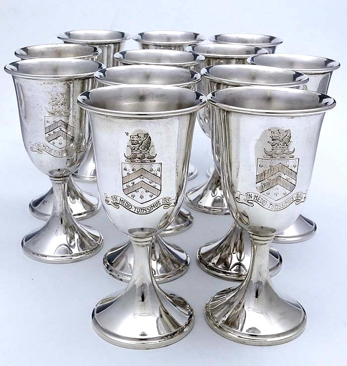 S Kirk and Son sterling silver wine goblet