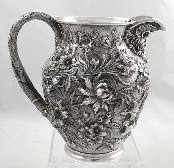 Kirk repousse sterling pitcher model 163