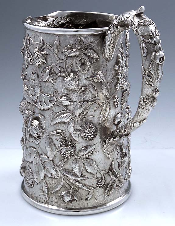 Kirk repouse sterling pitcher with fruit