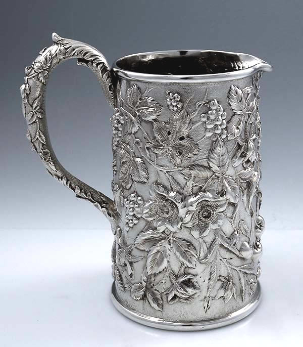 Kirk repouse sterling pitcher with fruit