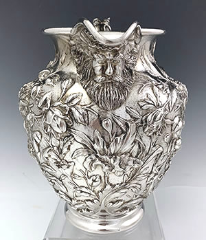 Kirk lRlepousse sterling pitcher with face