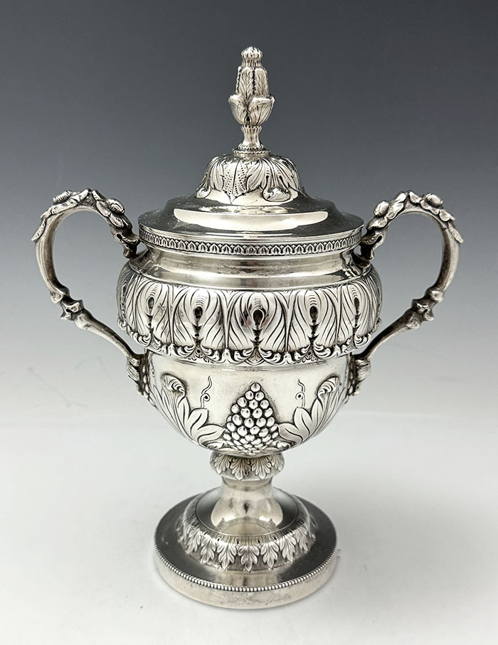 S Kirk and Son 925/1000 covered sterling two handle cup