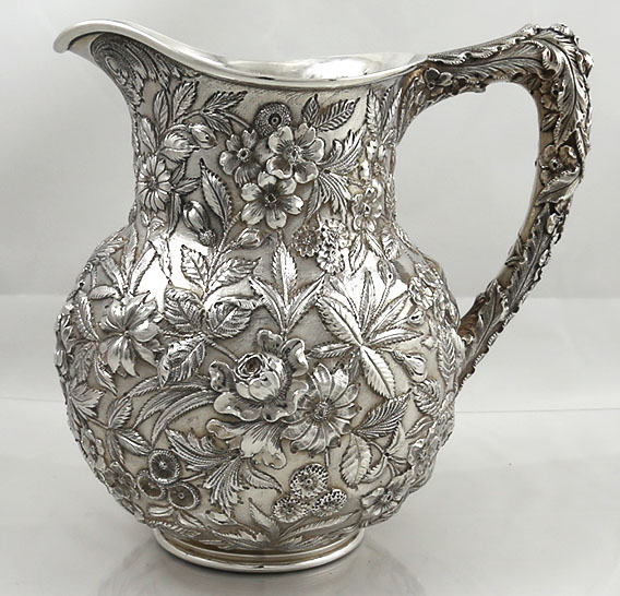 Kirk repousse sterling pitcher