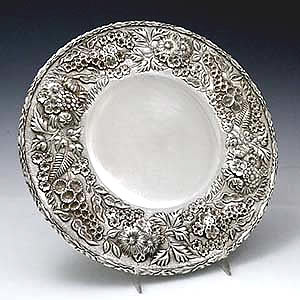 Kirk sterling repousse plate 192