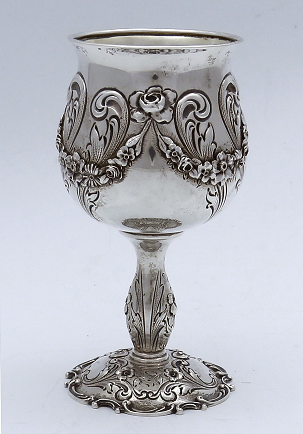 Mauser sterling silver ornate goblet