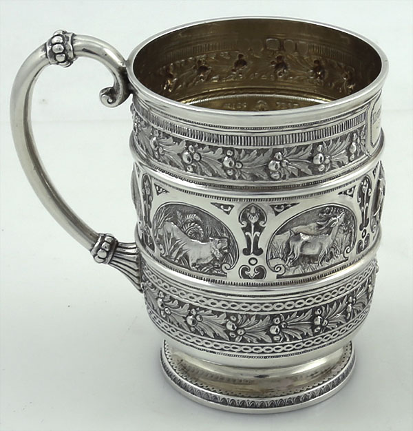 Glasgow 1883 Scottish mug in the Indian taste