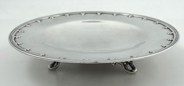 Tiffany sterling footed cake plate