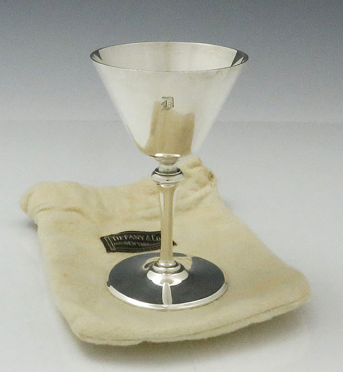 Tiffany sterling silver cocktail glasses