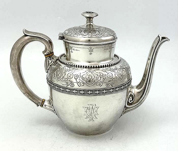 Tiffany antique sterling teapot