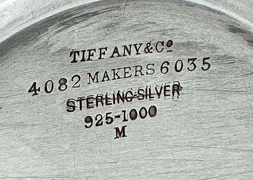 Tiffany sterling mark 1875 1876