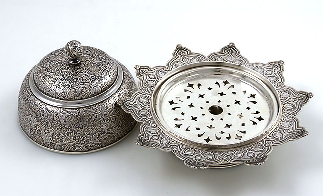 Tiffany sterling butter dish persian