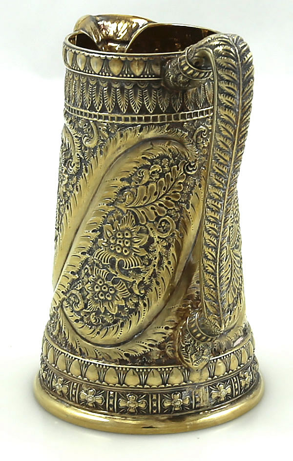 Tiffany antique silver gilt Indian style cream jug circa 1880