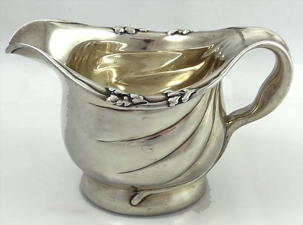 Tiffany antique sterling silver sauceboat circa 1880