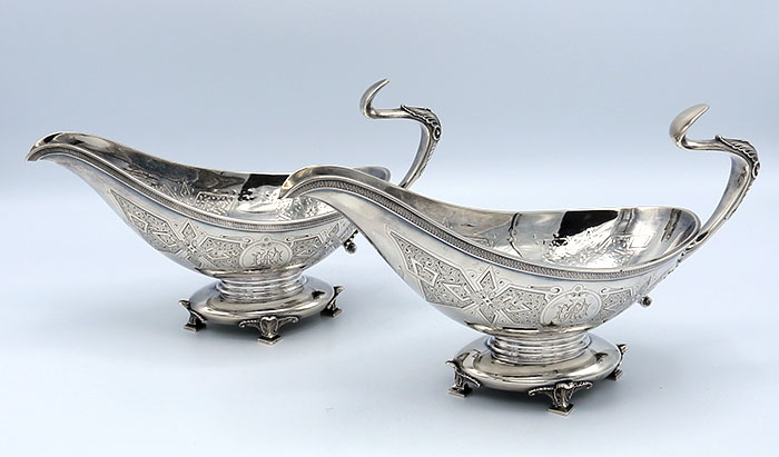 Tiffany Union Square sterling tureen and sauceboats