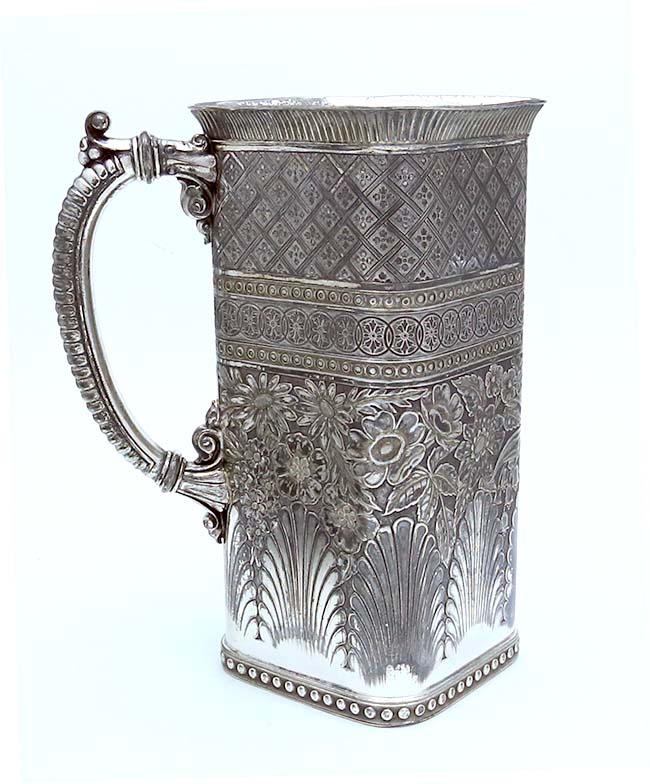 Tufts American silver plate aesthetic pitcher and undertray