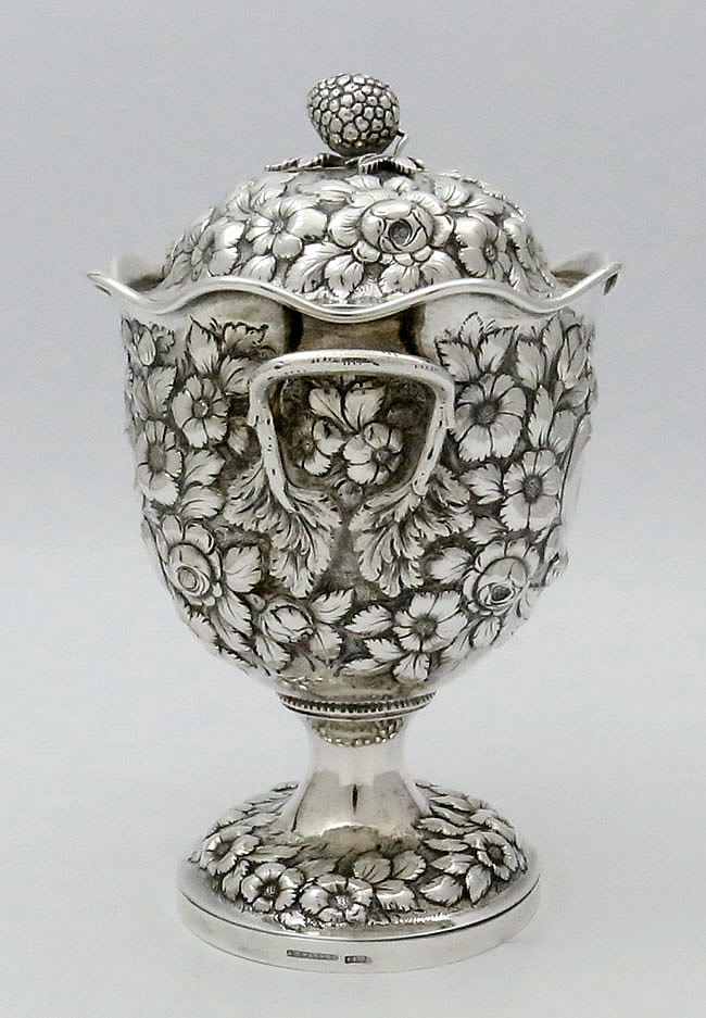 Warner baltimore sugar urn antique coin silver