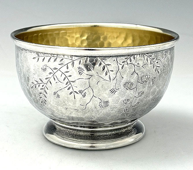 Whiting antique sterling silver mixed metals bowl