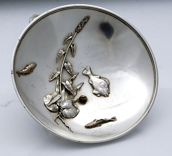 Gorham mixed metals silver bowl