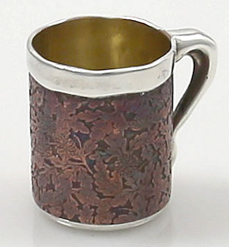 Tiffany mixed metal cup