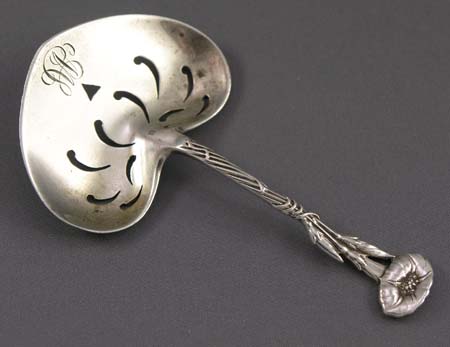 tiffany pierced sterling heart bon bon spoon