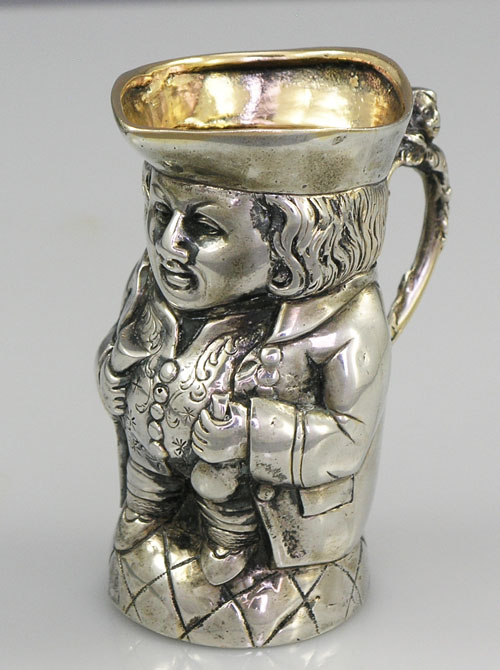 800 silver german toby jug creamer
